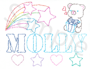 Stars, Hearts and Teddy Name