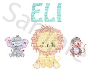 Lion, Monkey, Elephant Name